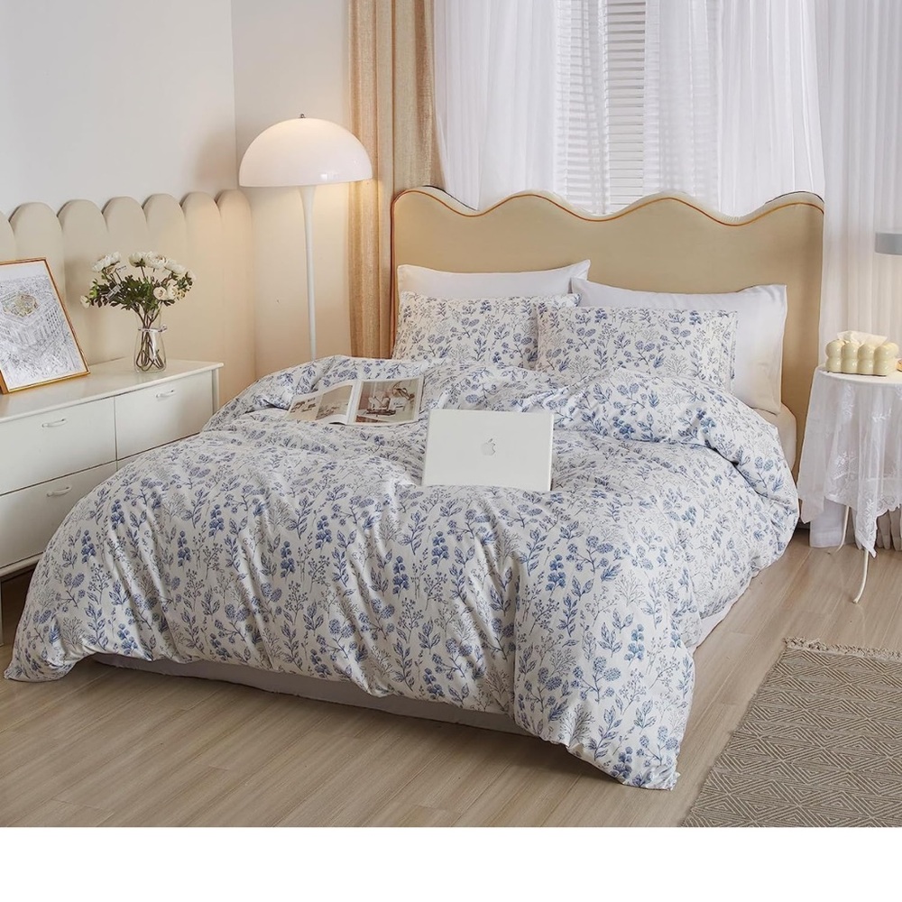 Blue floral Duvet cover